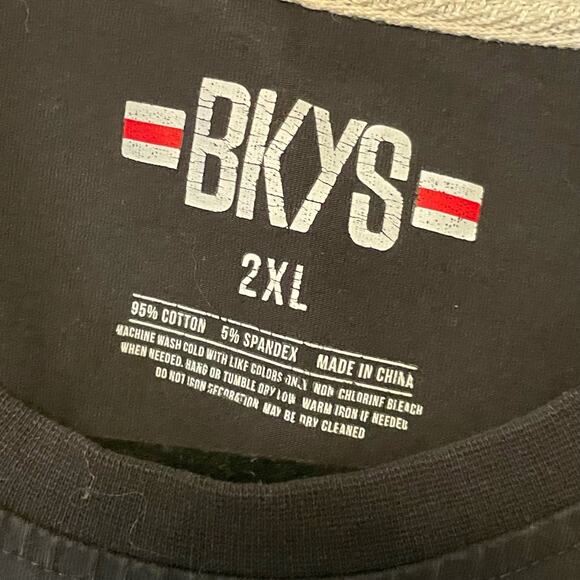 BKYS 2XL black short sleeve t-shirt embroidered bear toy fire arrow cute goth - Picture 4 of 7